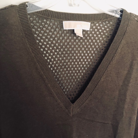 Olive Khaki Michael Kor Top - Picture 4 of 6